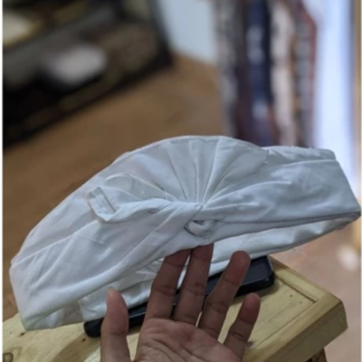 Udeng Putih Halusan Janggar Rimpit
